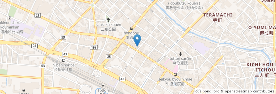 Mapa de ubicacion de Dog Tail en 日本, 鳥取県, 鳥取市.