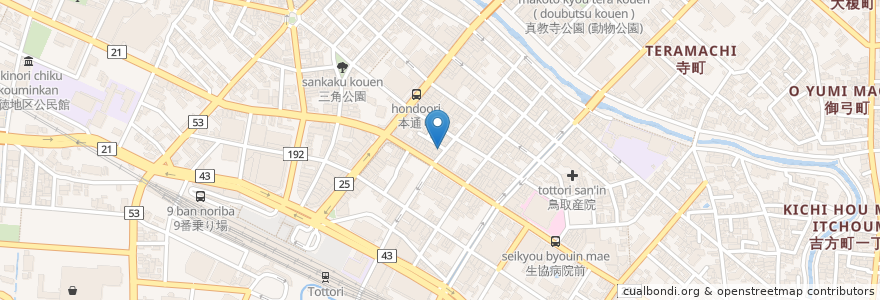Mapa de ubicacion de ZEN en Япония, Тоттори, 鳥取市.