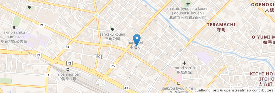 Mapa de ubicacion de スマイル工場 en 일본, 돗토리현, 鳥取市.