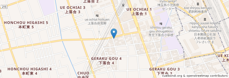 Mapa de ubicacion de 川勝医院 en Japan, 埼玉県, さいたま市, 中央区.