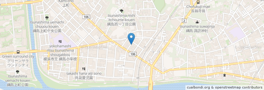 Mapa de ubicacion de 満点酒場 en 일본, 가나가와현, 요코하마시, 港北区.