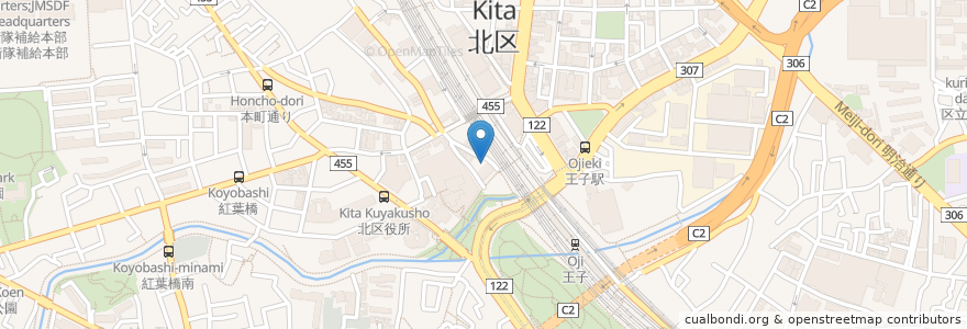 Mapa de ubicacion de フォレスト歯科 en 日本, 東京都, 北区.