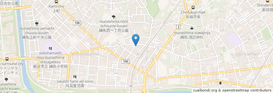 Mapa de ubicacion de 留香閣 en Giappone, Prefettura Di Kanagawa, 横浜市, 港北区.