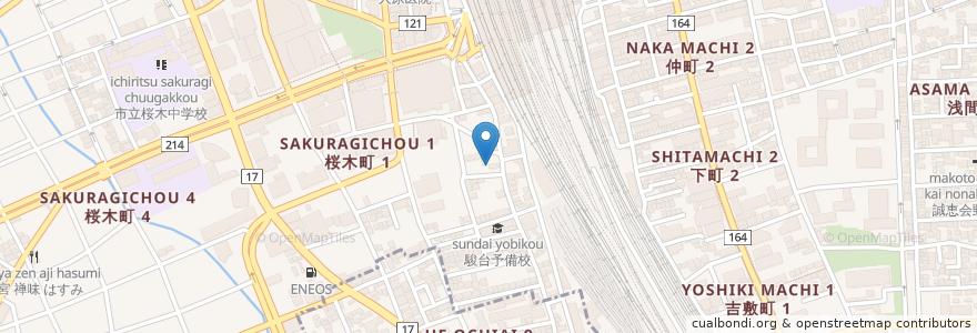 Mapa de ubicacion de ちっきん en Japon, Préfecture De Saitama, さいたま市, 大宮区.