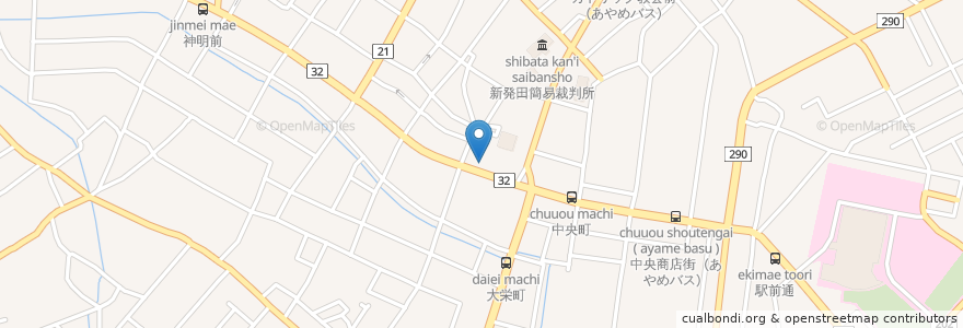 Mapa de ubicacion de カラオケ BIG STAR en Japan, Präfektur Niigata, 新発田市.