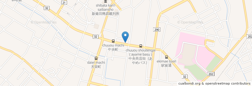 Mapa de ubicacion de TAICOや en اليابان, 新潟県, 新発田市.
