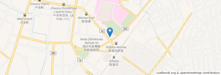 Mapa de ubicacion de 福福屋 en 일본, 니가타현, 新発田市.