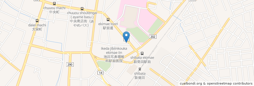 Mapa de ubicacion de ちょこざいや en Jepun, 新潟県, 新発田市.