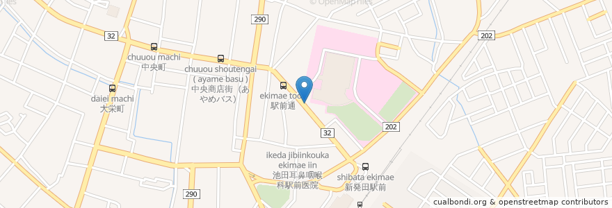 Mapa de ubicacion de KATEKYO en Jepun, 新潟県, 新発田市.