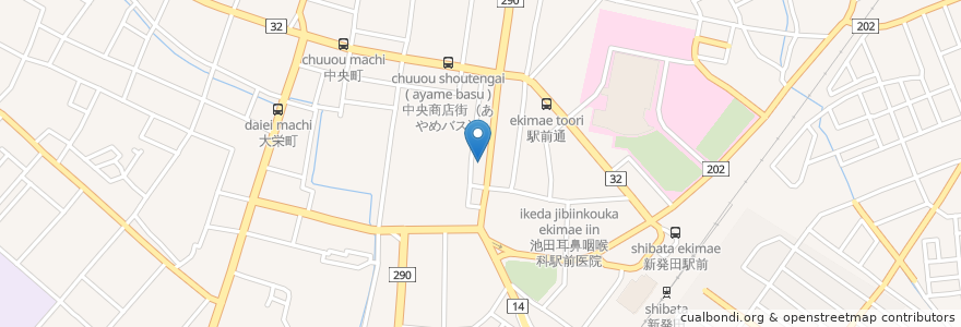 Mapa de ubicacion de えびす en 日本, 新潟県, 新発田市.
