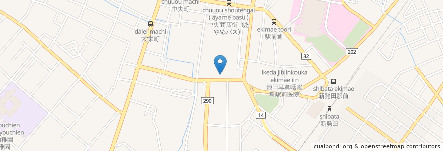 Mapa de ubicacion de きんつばや en Japonya, 新潟県, 新発田市.