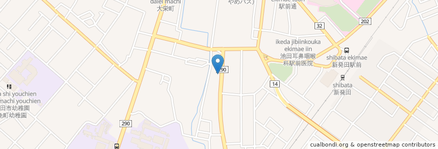 Mapa de ubicacion de 割烹 一汁 en Jepun, 新潟県, 新発田市.