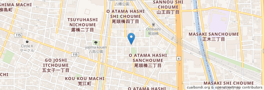 Mapa de ubicacion de 訪問介護ステーション　サラダ介護 en Japonya, 愛知県, 名古屋市, 中川区.