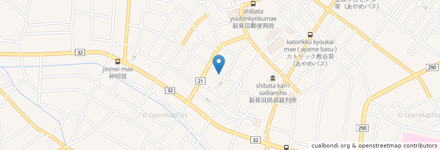Mapa de ubicacion de ひなどり en 日本, 新潟県, 新発田市.