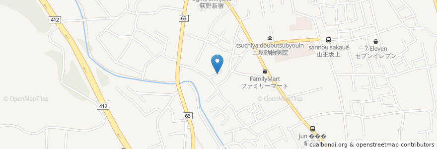 Mapa de ubicacion de 荻野新宿児童館 図書室 en Giappone, Prefettura Di Kanagawa, 厚木市.