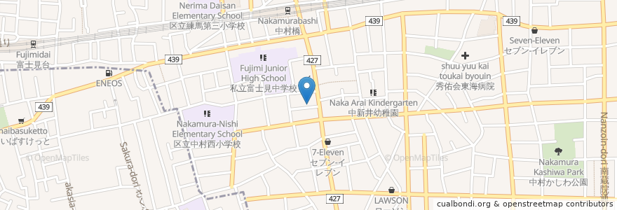 Mapa de ubicacion de わたなべこどもクリニック en 日本, 東京都, 練馬区.
