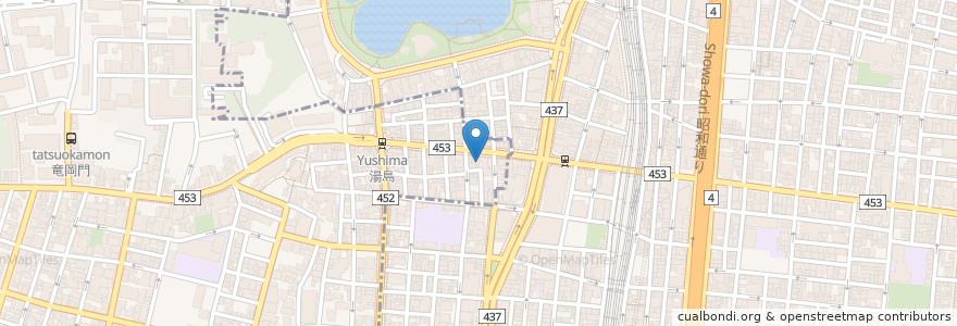 Mapa de ubicacion de 博多劇場 en 日本, 东京都/東京都, 台東区.