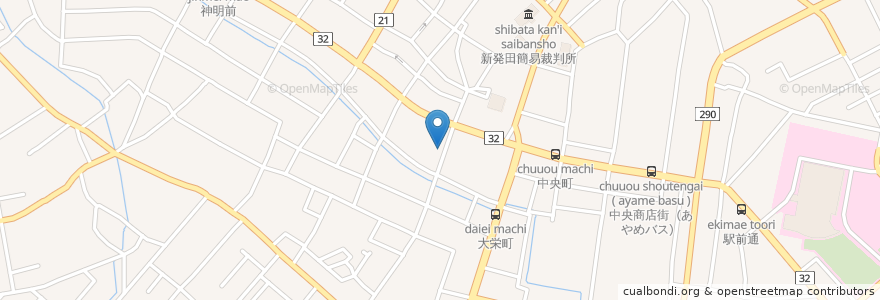 Mapa de ubicacion de ついしん手紙 en 日本, 新潟県, 新発田市.