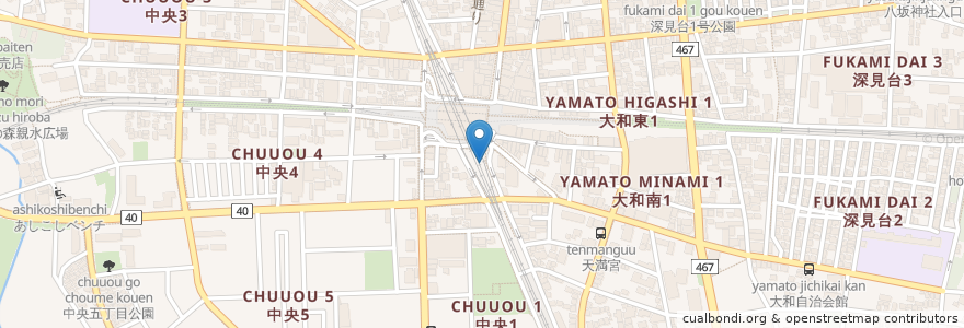 Mapa de ubicacion de いきなり！ステーキ en Japon, Préfecture De Kanagawa, 大和市.
