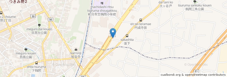 Mapa de ubicacion de スシロー en 일본, 가나가와현, 도쿄도, 町田市.