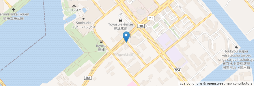 Mapa de ubicacion de 郵便ポスト en Japão, Tóquio, 江東区.