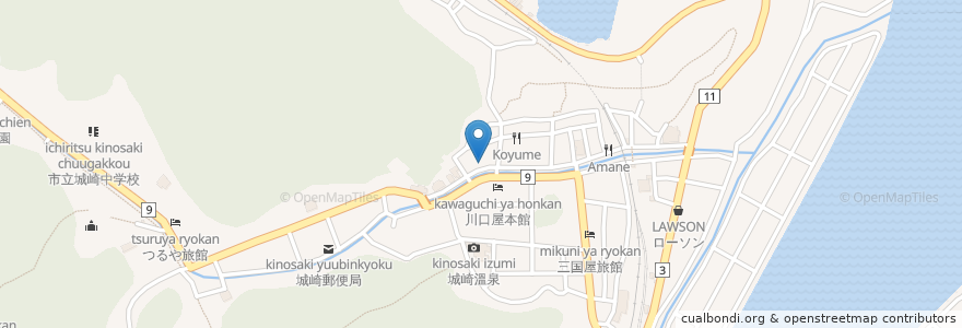 Mapa de ubicacion de ますや en Japão, 兵庫県, 豊岡市.