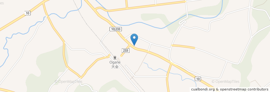 Mapa de ubicacion de 南那須郵便局 en 日本, 栃木県, 那須烏山市.