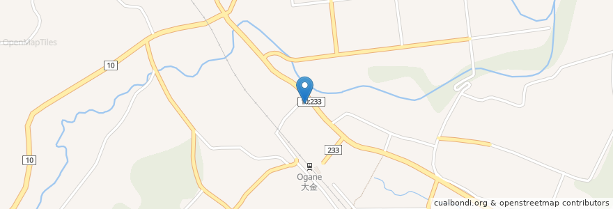 Mapa de ubicacion de 日の出屋薬店 en 日本, 栃木県, 那須烏山市.