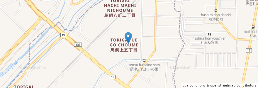 Mapa de ubicacion de 摂津市障害者職業能力開発センター　せっつくすのき en Япония, Осака, 摂津市.