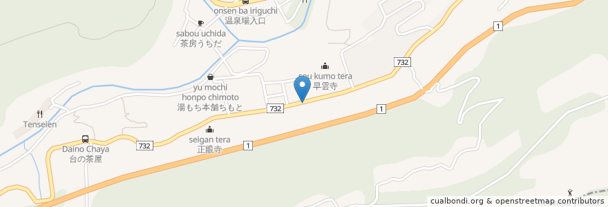 Mapa de ubicacion de 幸凜随興 en Japan, Kanagawa Prefecture, Ashigarashimo County, Hakone.