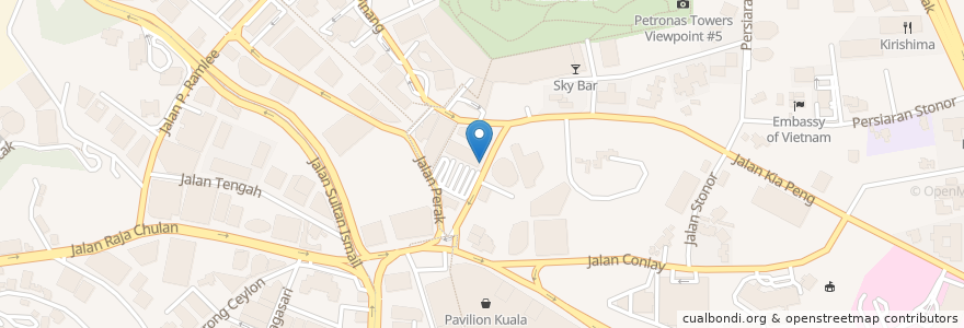 Mapa de ubicacion de Colony @ KLCC en Malesia, Selangor, Kuala Lumpur.