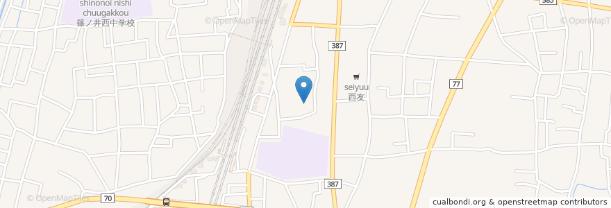 Mapa de ubicacion de 篠ノ井支所 en 日本, 長野県, 長野市.