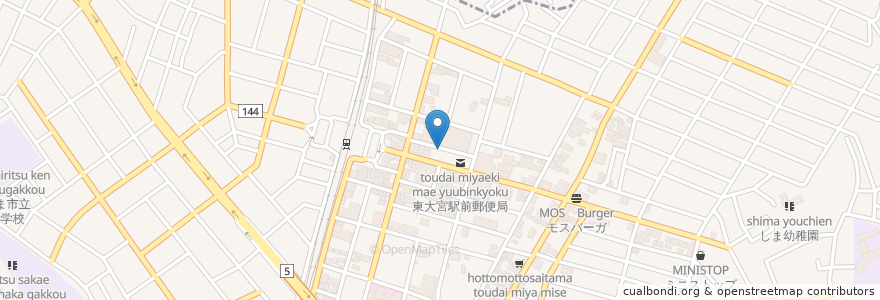 Mapa de ubicacion de ハニー・ハウス保育園 en Japão, 埼玉県, さいたま市, 見沼区.