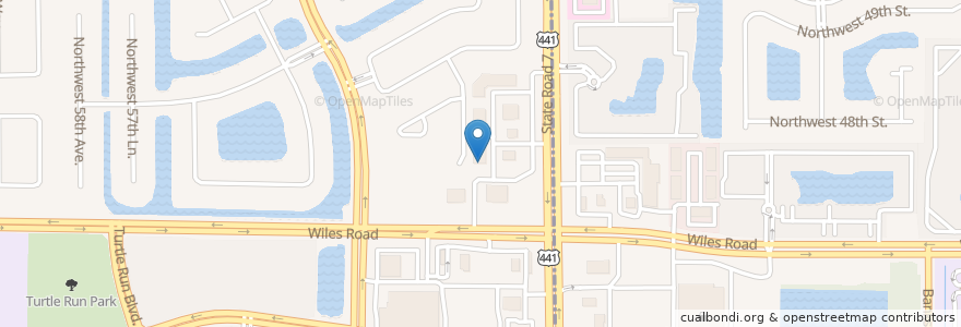 Mapa de ubicacion de Medellin Restaurant en Amerika Syarikat, Florida, Broward County, Coral Springs.
