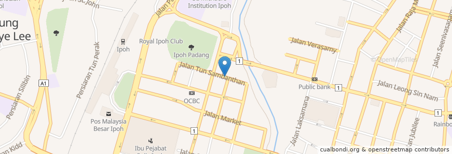 Mapa de ubicacion de STG Ipoh Old Town en 말레이시아, 페락.