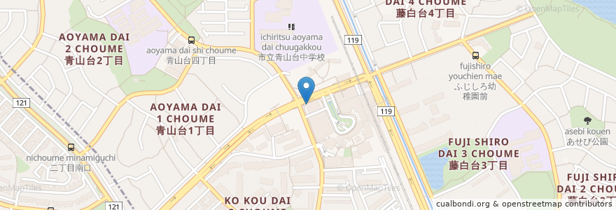 Mapa de ubicacion de 林田レディースクリニック en Japonya, 大阪府, 吹田市.