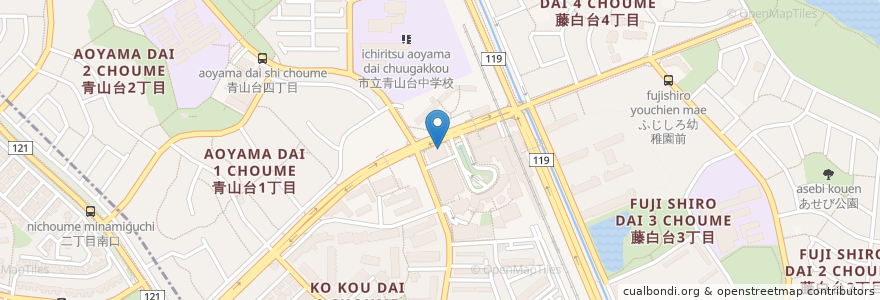 Mapa de ubicacion de 板垣眼科医院 en 日本, 大阪府, 吹田市.