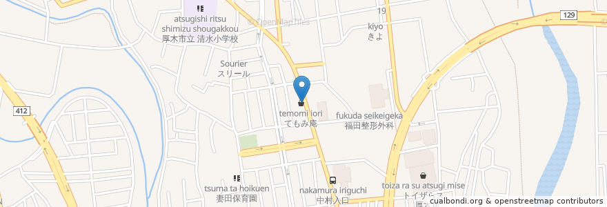 Mapa de ubicacion de ラ・フォレスタ en 日本, 神奈川県, 厚木市.
