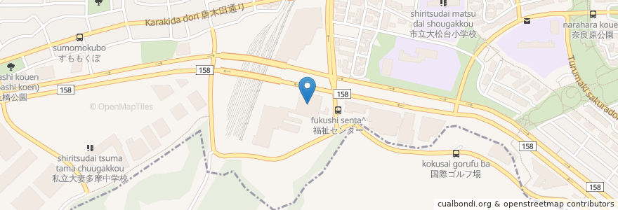 Mapa de ubicacion de エコにこセンター en Japão, Tóquio, 多摩市.