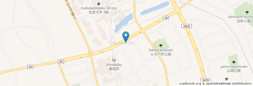 Mapa de ubicacion de クラレット en Jepun, 茨城県, つくば市.