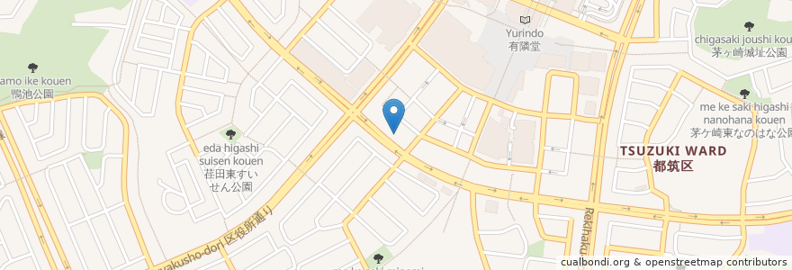 Mapa de ubicacion de 湘南ゼミナール en 日本, 神奈川縣, 横滨市, 都筑区.
