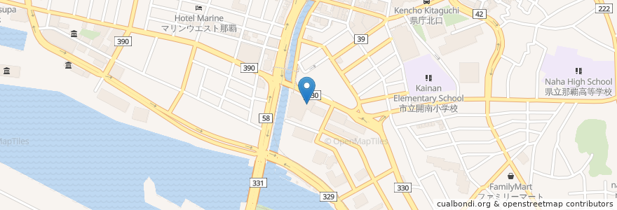 Mapa de ubicacion de ろうきん en 日本, 沖縄県, 那覇市.