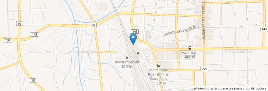 Mapa de ubicacion de 松本からあげセンター en 日本, 長野県, 松本市.