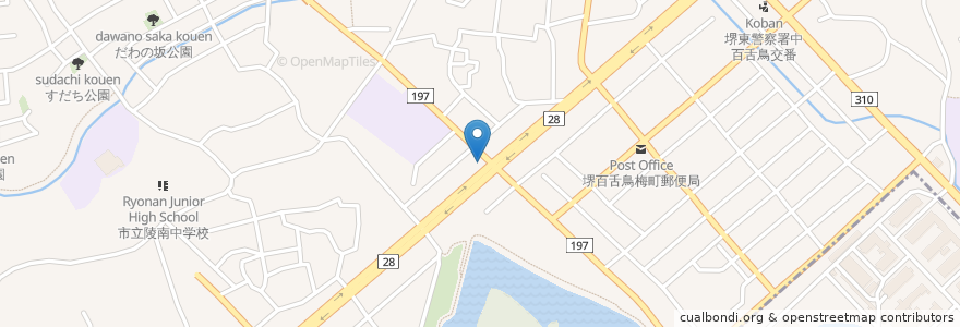 Mapa de ubicacion de サイゼリヤ en Japonya, 大阪府, 堺市, 北区.