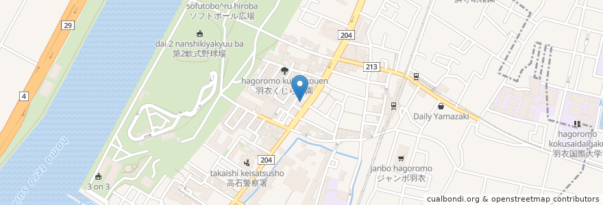 Mapa de ubicacion de Saizeriya en Japan, Osaka Prefecture, Takaishi.