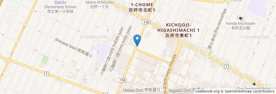 Mapa de ubicacion de RABBIT en Japon, Tokyo, 武蔵野市.