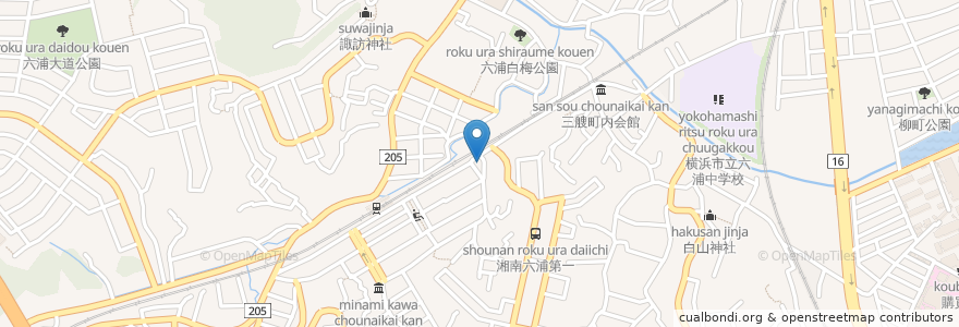 Mapa de ubicacion de 秀学ゼミナール en 일본, 가나가와현, 요코하마시, 金沢区.
