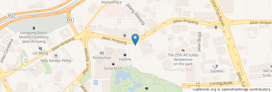 Mapa de ubicacion de Starbucks en マレーシア, セランゴール, クアラルンプール.