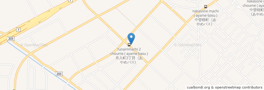 Mapa de ubicacion de あい薬局 en 日本, 新泻县, 新発田市.