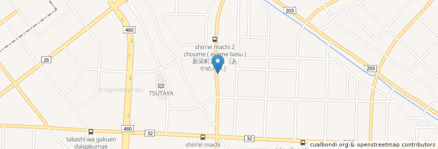Mapa de ubicacion de いいしま歯科 en Japan, 新潟県, 新発田市.